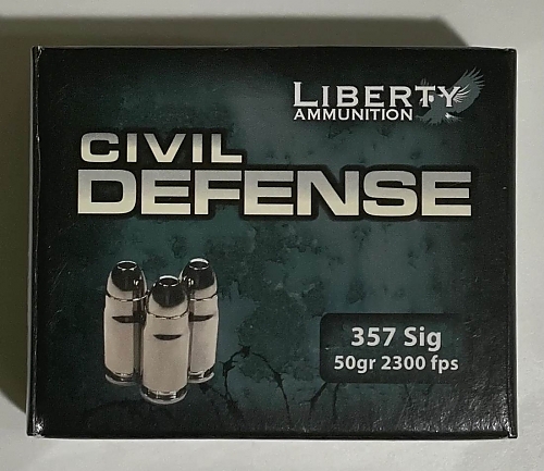 Liberty Ammunition Civil Defense 357 Sig