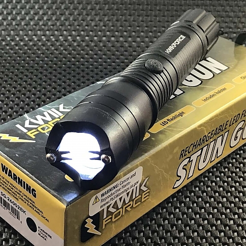 7" Kwik Force Flashlight Stun Gun
