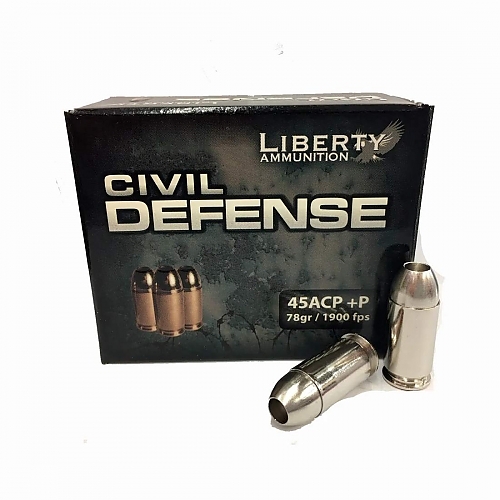 45 ACP +P Liberty Civil Defense Ammo