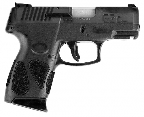 Taurus G2C 9mm Luger 3.20" 12+1 Black Black Polymer Grip