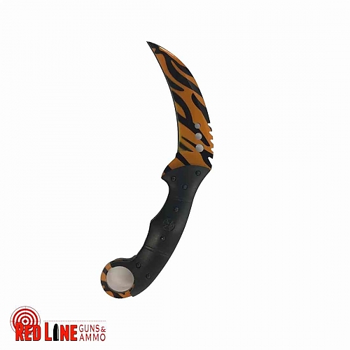 8.5" Tiger Print Karambit